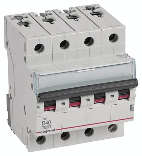 Legrand Legrand 403776 TX3 LS-Schalter D 40A 4-polig 6kA 400VAC 4TE