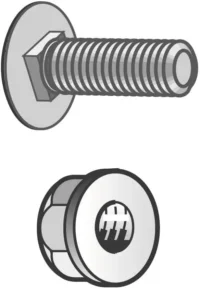 Legrand CM801014 Schraube+Bundmutter TRCC 6x20 mit EEC6 VA V4A Edelstahl