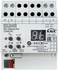 Jung 2098REGHE KNX DALI-Gateway Plus Handbetätigung LED-Statusanzeige 4TE