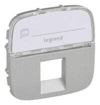 Legrand 755477 Abdeckung RJ11/RJ45 mit B.-feld 1-fach Valena Allure Aluminium