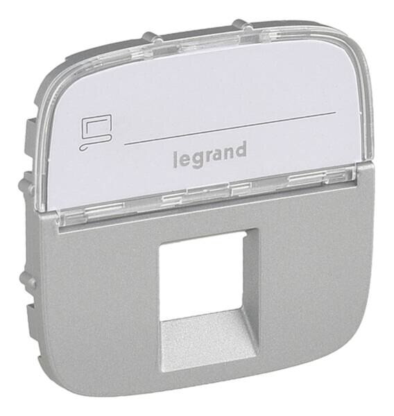 Legrand Legrand 755477 Abdeckung RJ11/RJ45 mit B.-feld 1-fach Valena Allure Aluminium