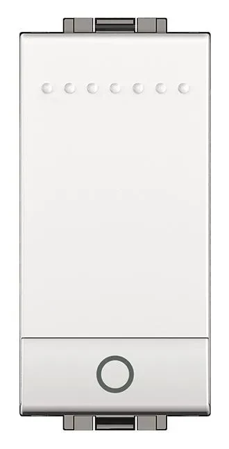 Legrand BTicino N4043N LivingLight Schließer- taster Axial 1M mit Wippe Licht SL Weiß