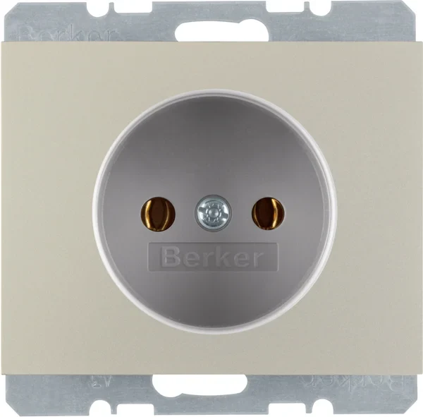 Berker Berker Steckdose Edelstahl ohne Schutzkontakt 6167157004