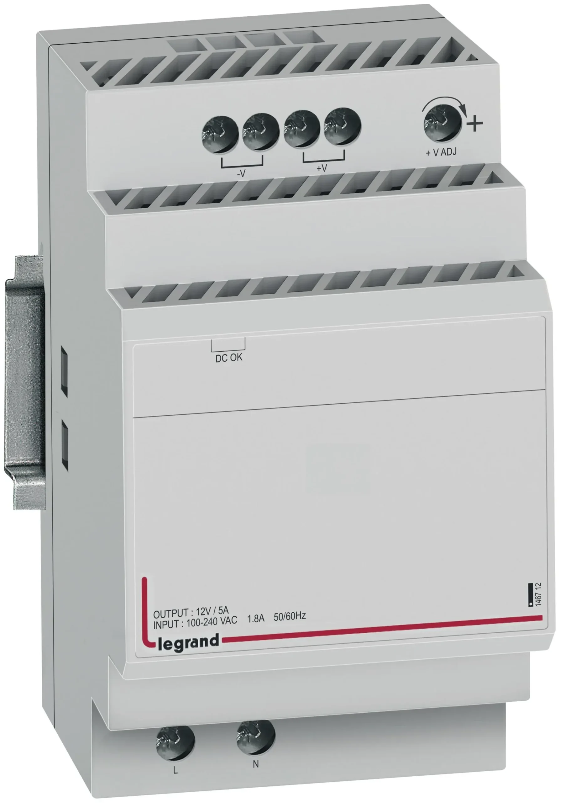 Legrand Legrand 146712 Spannungsversorgung 12VDC 4,5A prim.100-240VAC sek.12VDC 54W 3TE