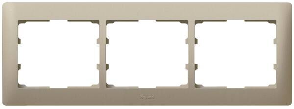 Legrand Legrand 771403 Rahmen 3-fach waagerecht Galea titanium