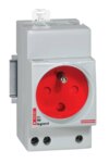 Legrand 004282 Verteiler Steckdose franz. Standard 2-polig+E mit Codierung 2,5TE