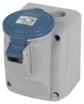 Legrand 555156 CEE-Aufputzsteckdose P17 Tempra Pro 5-polig 16A 230VAC blau IP44