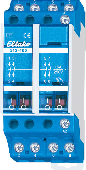 Eltako Stromstoßschalter 4S,16A,230V/AC S12-400-230V