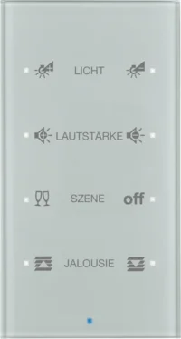 Berker Glas-Sensor 4-fach aluminium 75144134