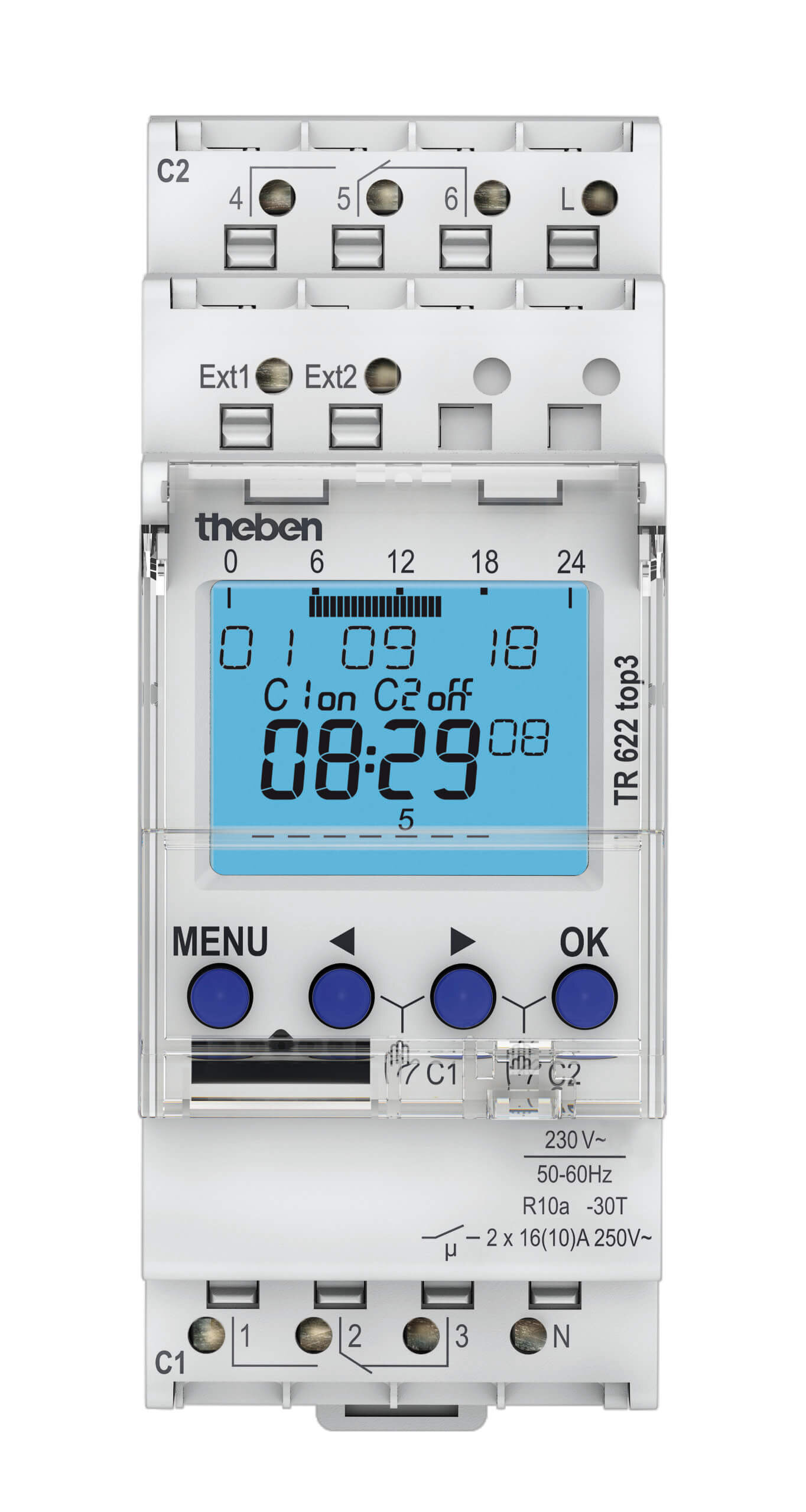 Theben Theben Digitale Zeitschaltuhr Wochenprog. 2K TR 622 top3