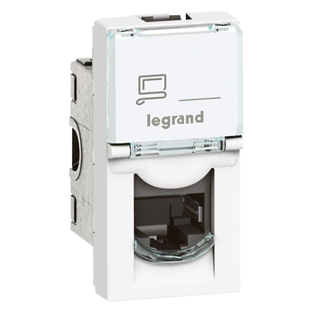 Legrand Legrand 076563 Datendose RJ45 Kategorie6 STP 1-modulig in der ultraweiß