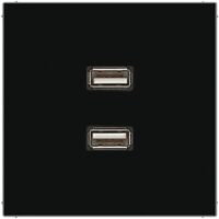 Jung MALS1153SW Einsatz 2xUSB schwarz