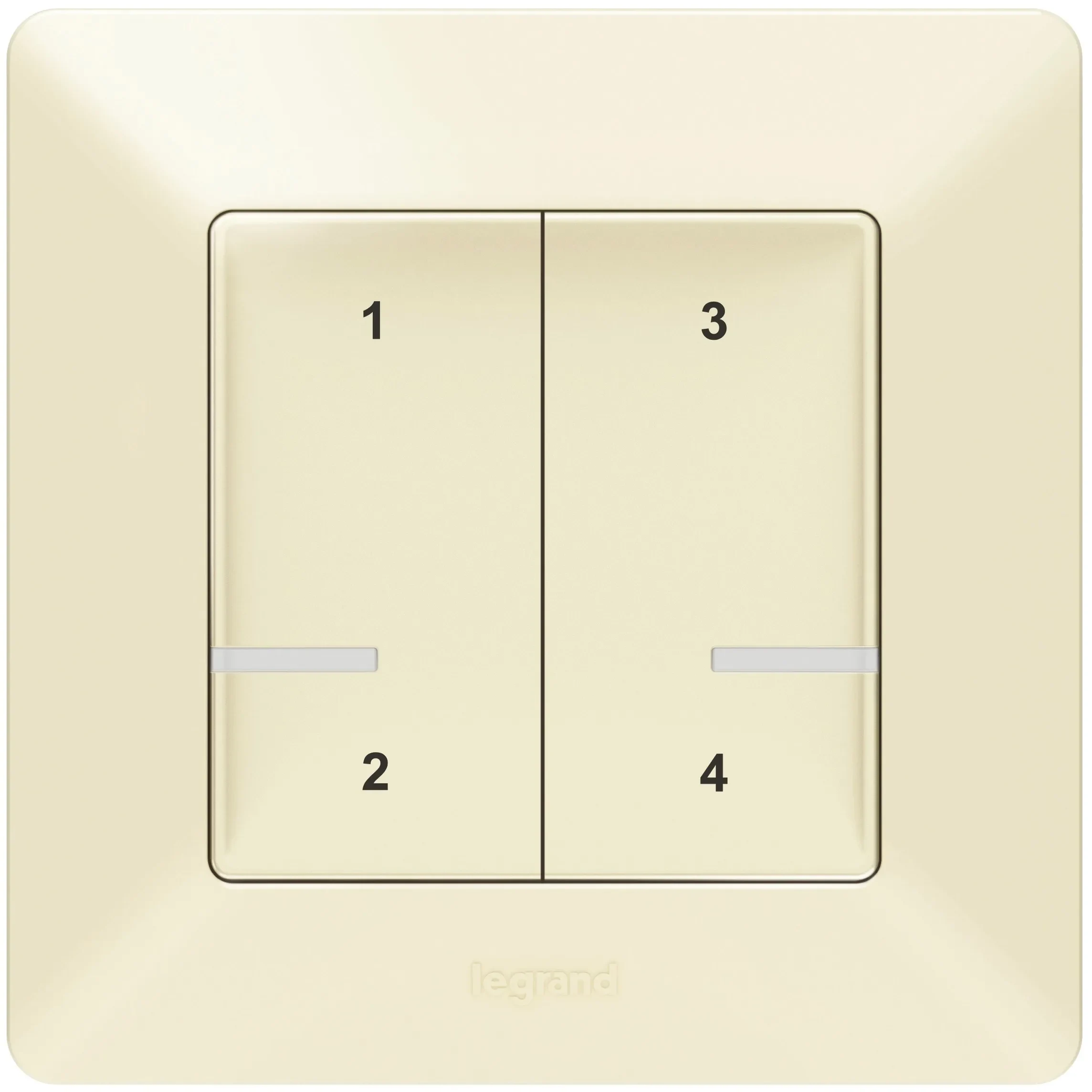 Legrand Legrand 752268 Szenenschalter m.4 Tasten Valena Life with Netatmo mandelweiß