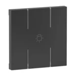 Legrand 765916 Seano 2-modulige Tastenabdeckung MyHome mit Symbol "Licht"
