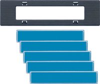 Jung Beschriftungsset aus 5 Klebeschilder AC 80 NAS