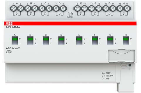 ABB ABB Stotz S&J Schaltaktor 8-fach, 16A, C-Last SA/S8.16.5.2