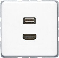 Jung MACD1163WW Einsatz HDMI/USB alpinweiß