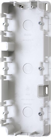 Jung 583A Montagegehäuse 3fach f.Aufputz-Kappen CD/LS weiß