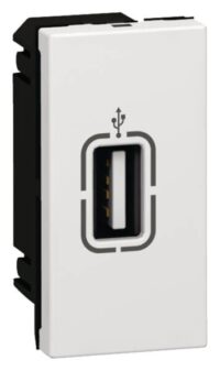 Legrand 078761 USB-Anschlussbuchse 1-modulig Mosaic ultaweiß