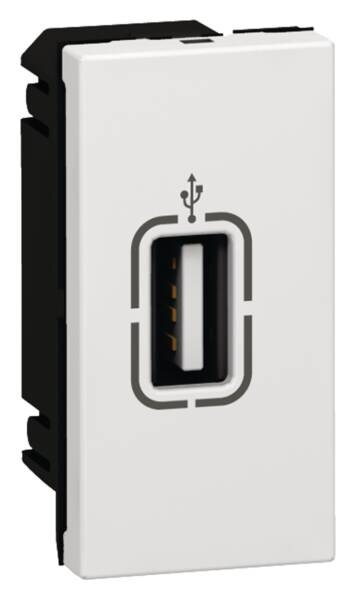 Legrand Legrand 078761 USB-Anschlussbuchse 1-modulig Mosaic ultaweiß