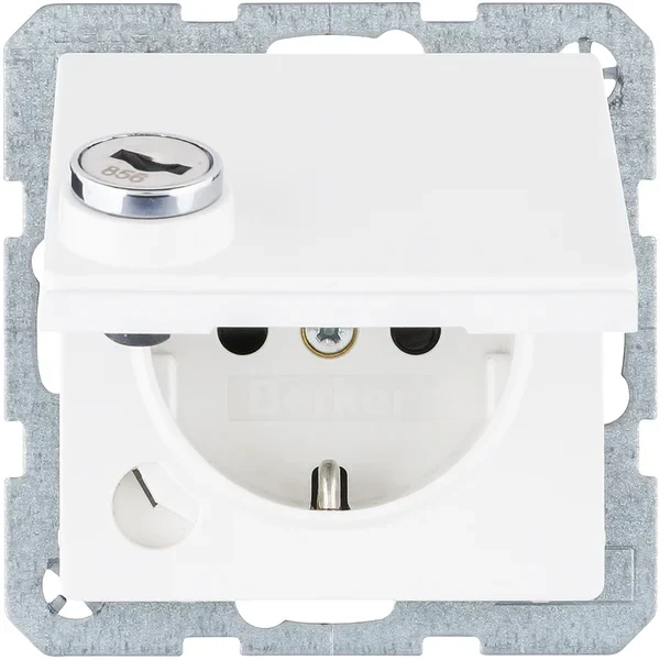 Berker Berker SCHUKO-Steckdose polarweiß matt 41636089