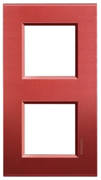 BTicino LNA4802M2RK LivingLight Abdeckrahmen 2-fach 2+2M Brick