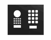DoorBird D1101KH Modern Aufputz/ Unterputz Frontblende – Graphitschwarz