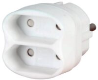 Kopp 174102001 Euro-Adapter Anschluss KS 2x2,5A 250V arktis-weiß