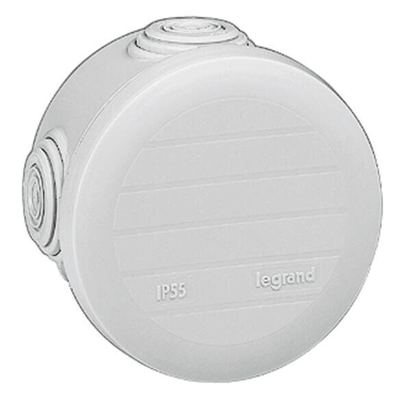 Legrand 092002 Plexo Abzweigdose rund D:70 Tiefe:45mm IP55 4Membrane RAL7035