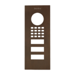 DoorBird D1102V Unterputz Frontblende – Echte Baubronze