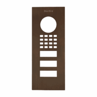 DoorBird D1102V Unterputz Frontblende – Echte Baubronze