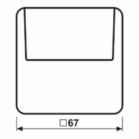 Jung Hotelcard-Schalter pla ohne Taster-Einsatz CD 590 CARD PT-L