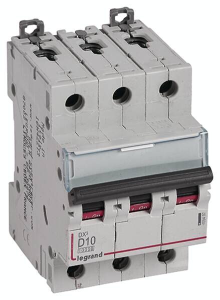 Legrand Legrand 409497 DX3 LS-Schalter D 10A 3-polig 10kA 400VAC 3TE