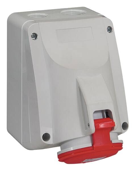 Legrand 555258 CEE-Aufputzsteckdose P17 Tempra Pro 4-polig 32A 415VAC rot IP44