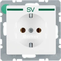 Berker SCHUKO-Steckdose mit Aufdruck pws 47436039
