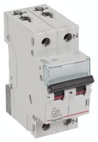 Legrand 403460 TX3 LS-Schalter C 20A 1-polig+N 6kA 230VAC 2TE