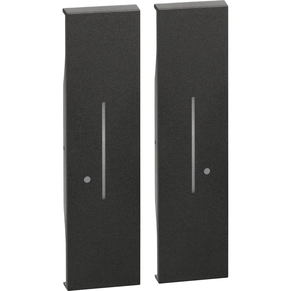 Legrand BTicino KG36M2 LivingNow Tastenabdeckung f.2-fach-Wandsender with Netatmo Black