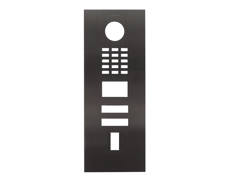 Doorbird DoorBird D2102FV Fingerprint 50/D2102FV EKEY Frontblende – Titan-Optik (PVD)