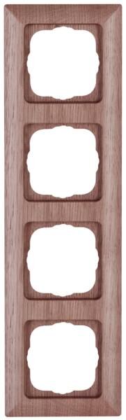 Kopp Kopp 306830062 Abdeckrahmen 4-fach MIL eich