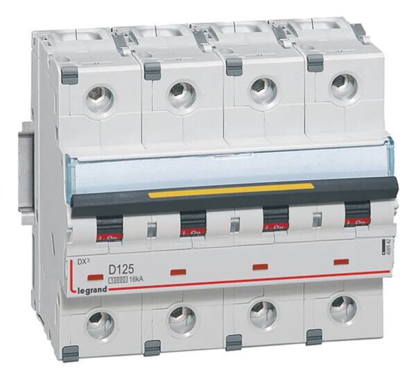 Legrand Legrand 409542 DX3 LS-Schalter D 125A 4-polig 10kA 400VAC 6TE
