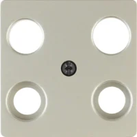 Berker Zentralplatte Edelstahl 4 Loch 148304