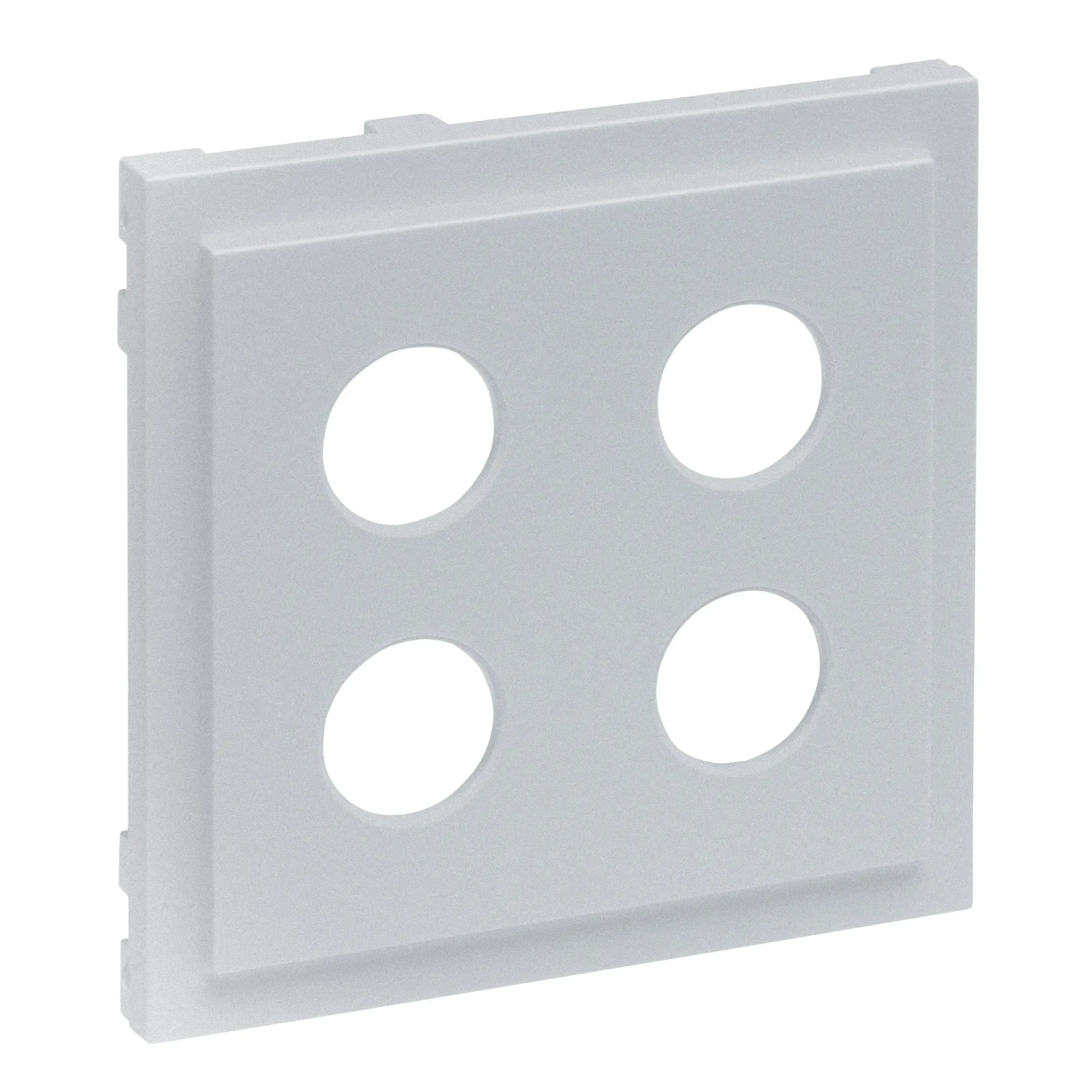 Legrand Legrand 765279 SEANO Abdeckung Lautsprecher 2-fach m.4 mm-Buchse Al