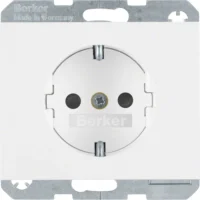 Berker SCHUKO-Steckdose pws/gl 41357009
