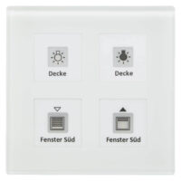 MDT Technologies Glastaster Plus 4-fach weiß, mit Temperatursensor, BE-GTT4W.01
