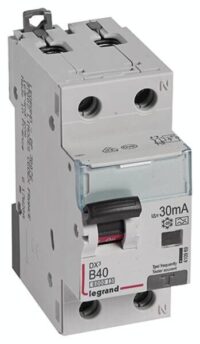 Legrand 410969 DX3 Fi/LS-Schalter B 40A 1P+N 6kA 30mA Typ A 230VAC 2TE