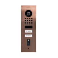 DoorBird D1102FV Fingerprint 50 Unterputz IP Video Türsprechanlage – Bronze-Optik (PVD)