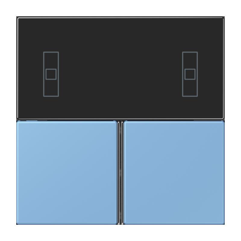 Jung Jung LC4093TSA256 KNX Tastensatz für Komfortregler LC4320N