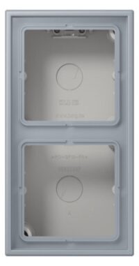 Jung LC 582 A 257 AP-Kappe 2-fach Duroplast lackiert Serie LS gris clair 59 (4320O)