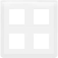 Legrand 078838L Rahmen 2x2x2-modulig horizontal Mosaic ultraweiß