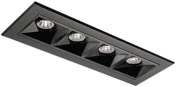 SG LEUCHTEN LED-Einbaustrahler 8W Konverter INSPIRE 212423 dimmbar 4LEDs schwarz 3000K weiß schwarz
